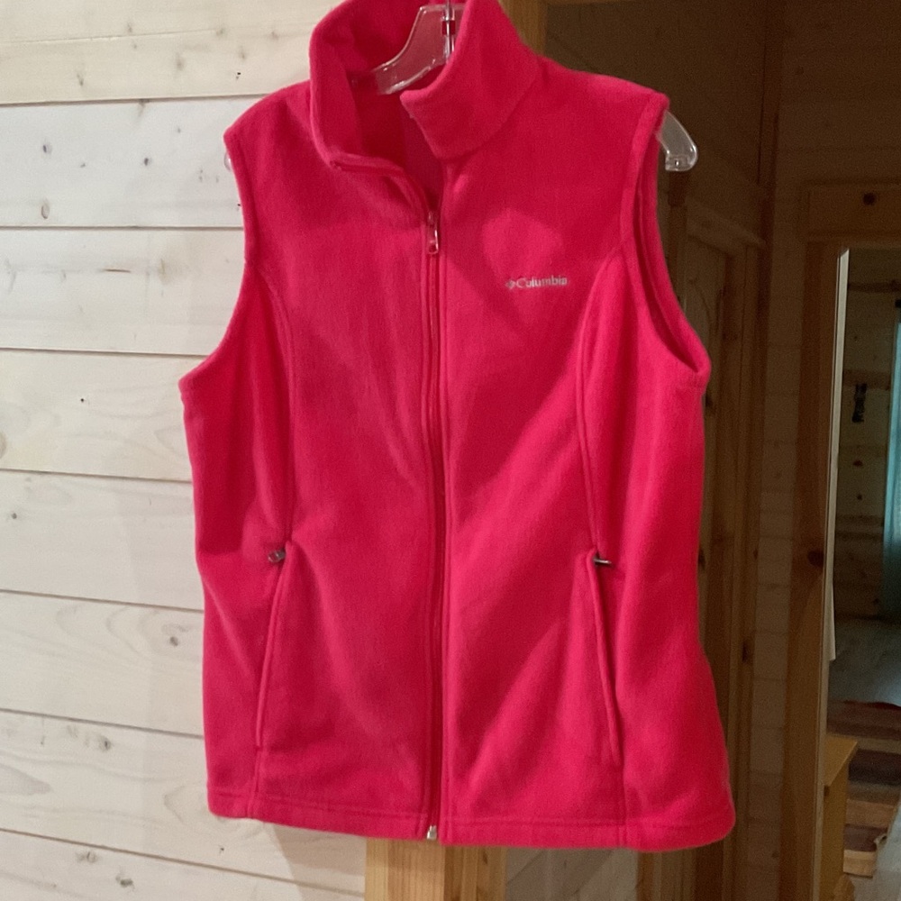 Columbia Bright Pink Sleeveless Fleece